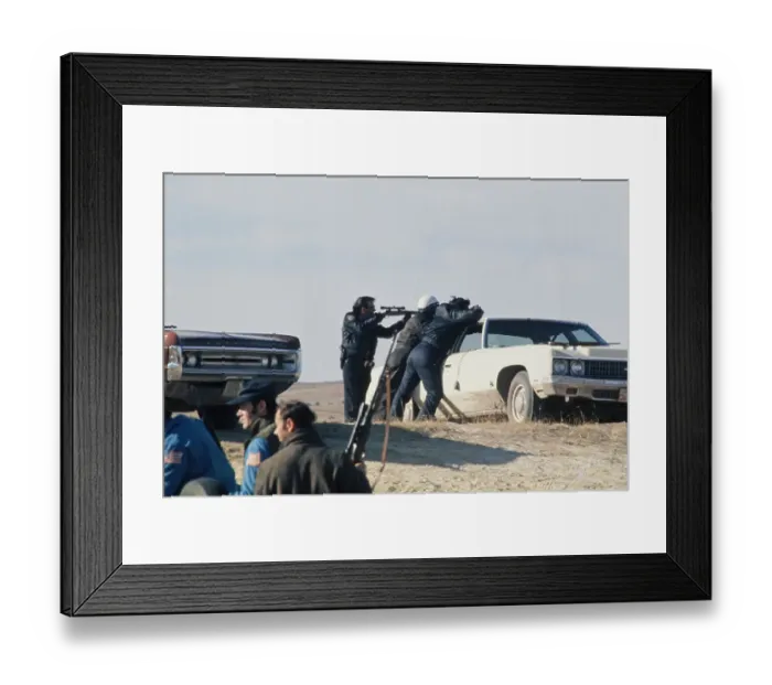 Framed Print : Wounded Knee Occupation, 1973 Framed Print : Wounded Knee Occupation, 1973