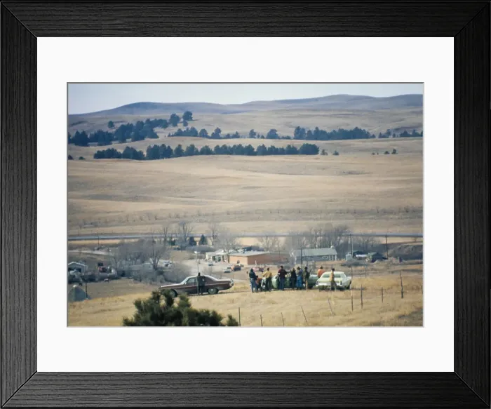 Framed Print : Wounded Knee Occupation, 1973 Framed Print : Wounded Knee Occupation, 1973