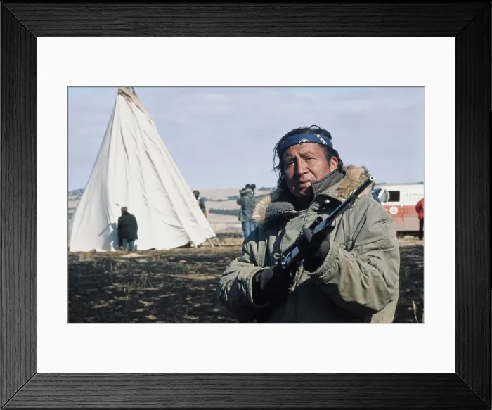 Framed Print : Wounded Knee Occupation, 1973 Framed Print : Wounded Knee Occupation, 1973