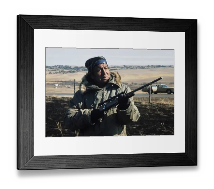 Framed Print : Wounded Knee Occupation, 1973 Framed Print : Wounded Knee Occupation, 1973