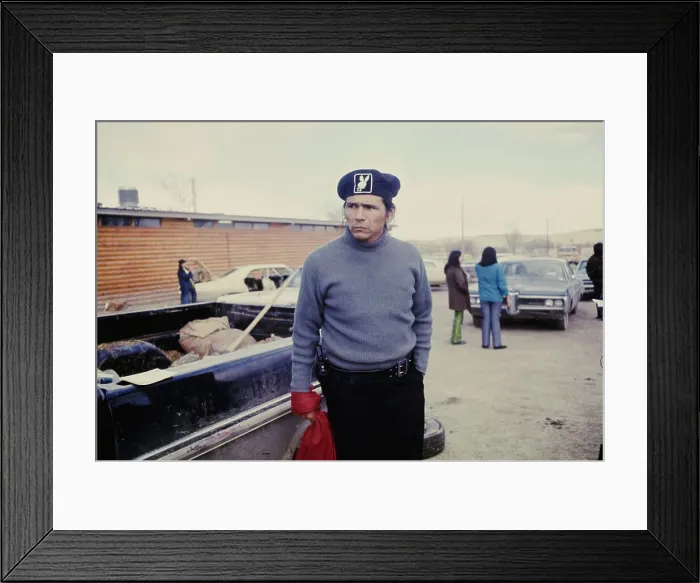 Framed Print : Wounded Knee Occupation, 1973