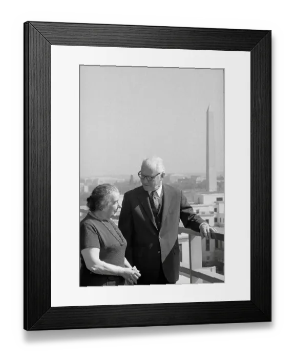 Framed Print : Golda Meir Speaking with Kenneth Rush Framed Print : Golda Meir Speaking with Kenneth Rush