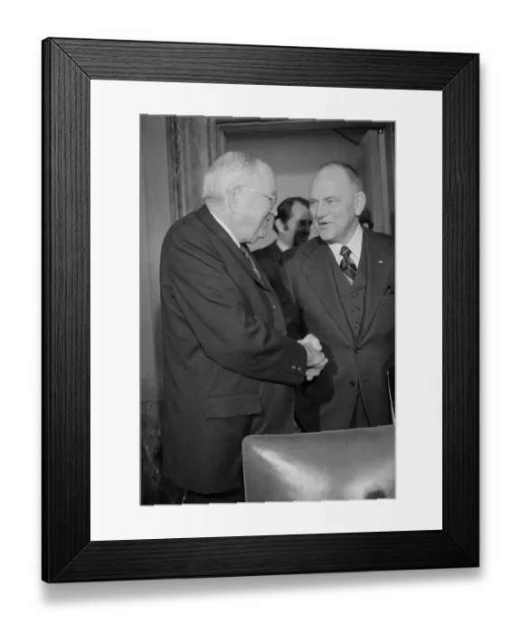 Framed Print : L. Patrick Gray III Shaking Hands with James Eastland Framed Print : L. Patrick Gray III Shaking Hands with James Eastland