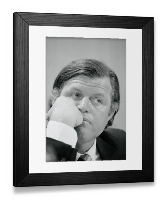 Framed Print : Portrait of Edward Kennedy Framed Print : Portrait of Edward Kennedy