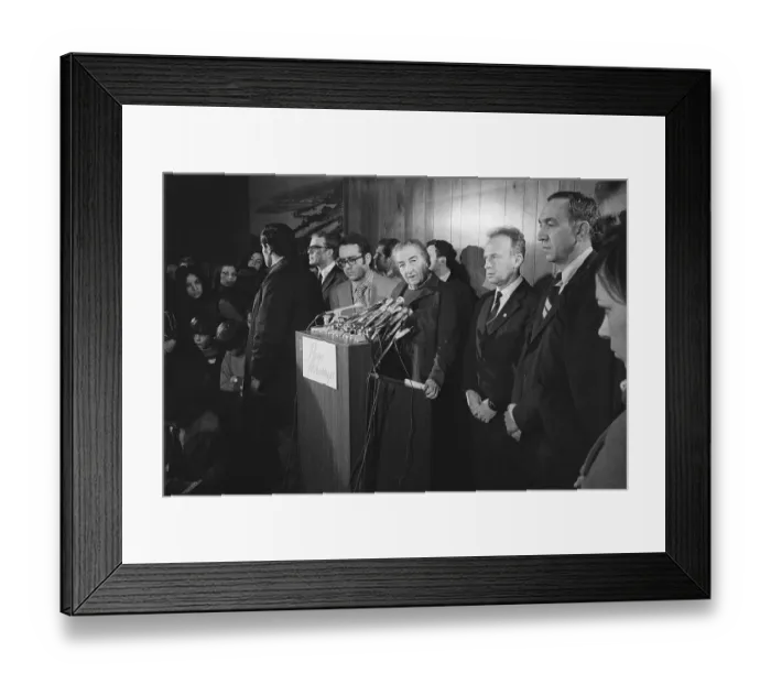 Framed Print : Golda Meir at News Conference Framed Print : Golda Meir at News Conference