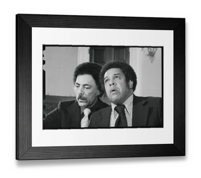 Framed Print : Donald Miller and Ronald Dellums Framed Print : Donald Miller and Ronald Dellums