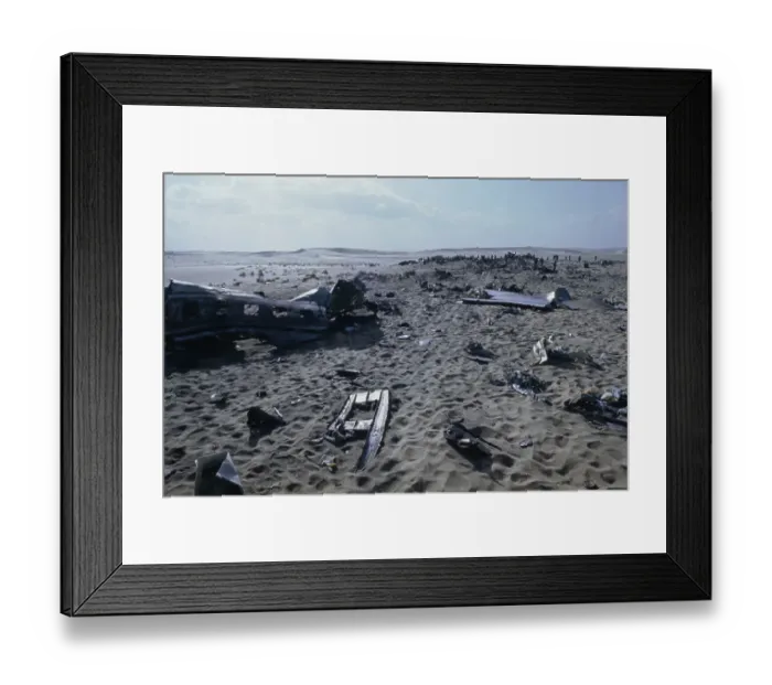 Framed Print : Wreckage Of The Libyan Arab Airlines Flight 114 Framed Print : Wreckage Of The Libyan Arab Airlines Flight 114