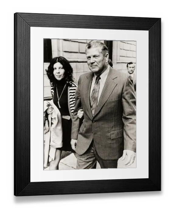 Framed Print : Edward Grady Partin And Wife Francis Framed Print : Edward Grady Partin And Wife Francis