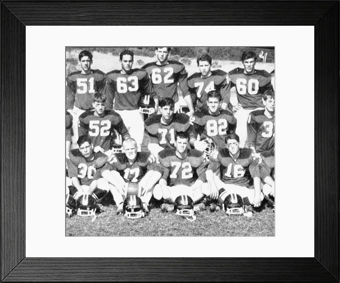 Framed Print : Team picture of Herbert W. Mullin's high school football team Framed Print : Team picture of Herbert W. Mullin's high school football team