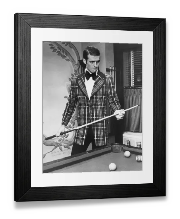 Framed Print : Suave Billiards Outfit of the Seventies Framed Print : Suave Billiards Outfit of the Seventies