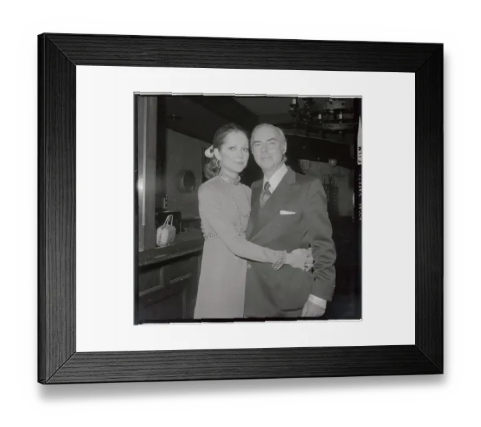 Framed Print : Author and Wife Smiling Framed Print : Author and Wife Smiling