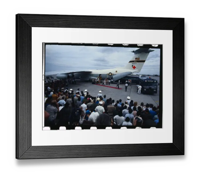 Framed Print : POW's Arriving Back Home Framed Print : POW's Arriving Back Home