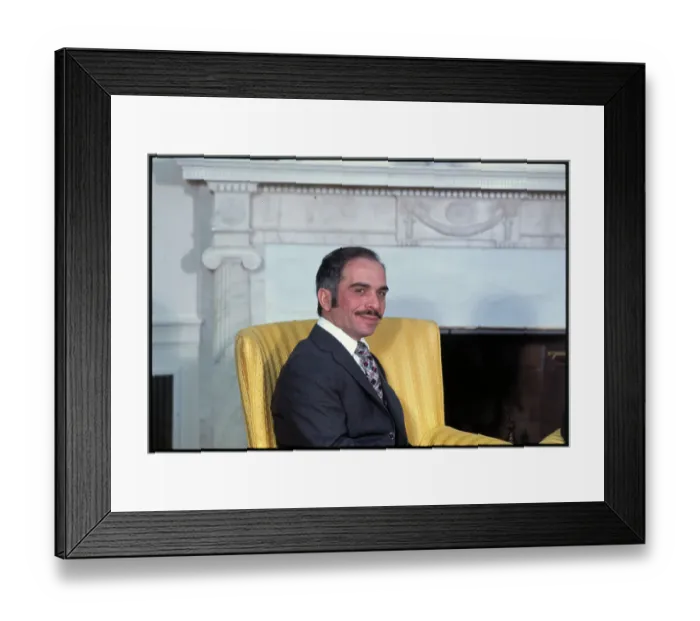 Framed Print : Jordan's King Hussein Framed Print : Jordan's King Hussein
