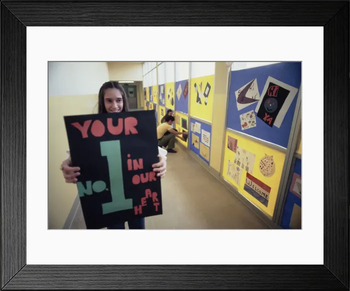 Framed Print : Laurie Pait, 14, a student at Wagner High School Framed Print : Laurie Pait, 14, a student at Wagner High School