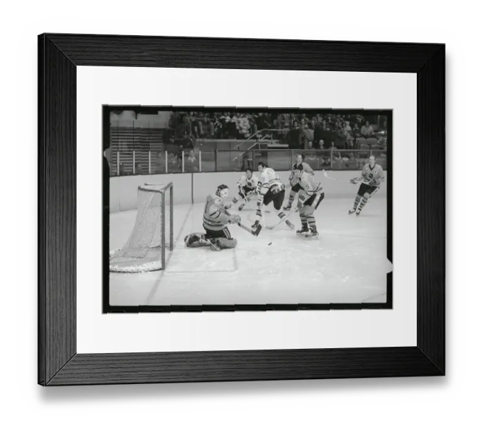 Framed Print : Tony Esposito Protecting the Goal Framed Print : Tony Esposito Protecting the Goal
