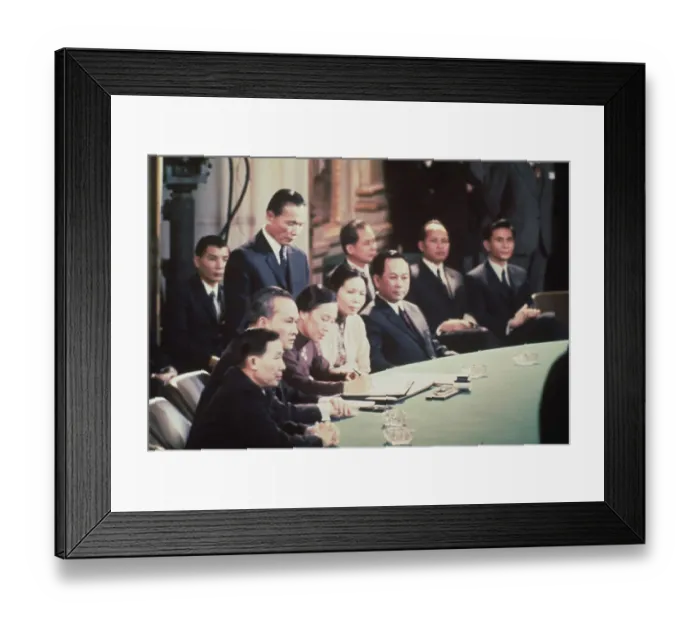 Framed Print : Viet Cong Foreign Minister Mrs. Nguyen Thi Binh Framed Print : Viet Cong Foreign Minister Mrs. Nguyen Thi Binh