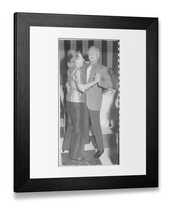 Framed Print : Roland and Mrs. Michener Dancing Together Framed Print : Roland and Mrs. Michener Dancing Together