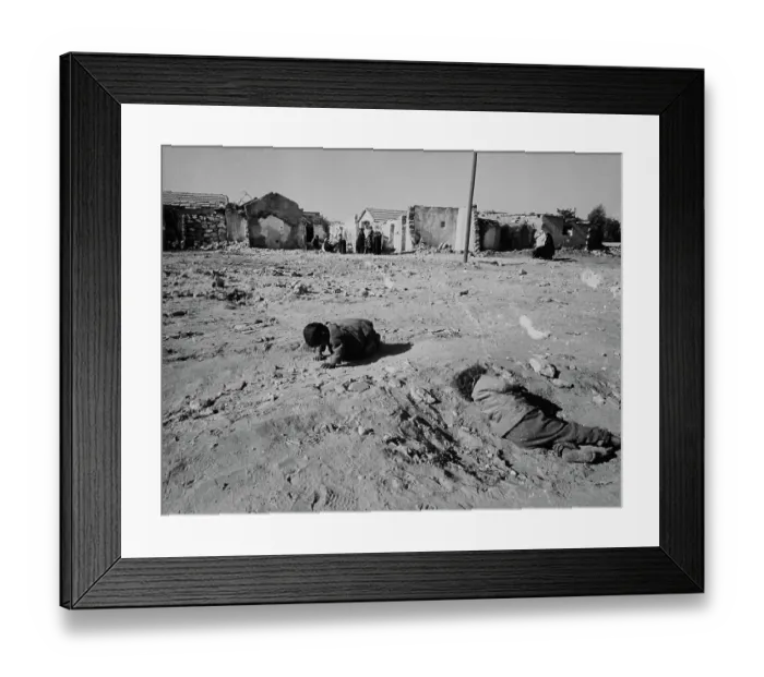 Framed Print : Refugee Children In Gaza Framed Print : Refugee Children In Gaza