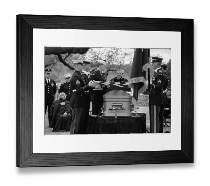 Framed Print : Billy Graham at LBJ Funeral Framed Print : Billy Graham at LBJ Funeral