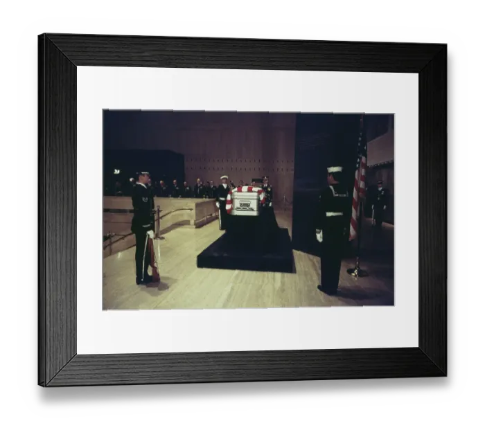Framed Print : Military Honor Guard flanks the body of Former President Lyndon B. Johnson Framed Print : Military Honor Guard flanks the body of Former President Lyndon B. Johnson