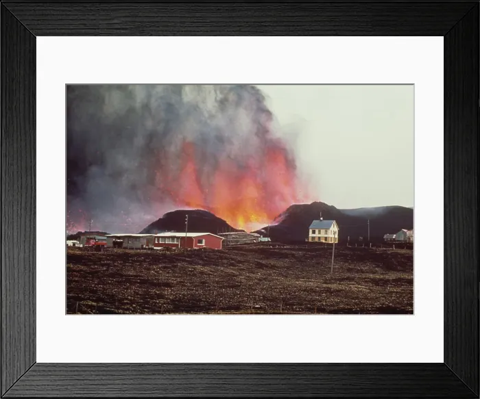 Framed Print : Icelandic Volcano Eruption