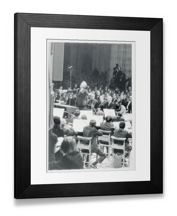 Framed Print : Leonard Bernstein Conducting a Concert Framed Print : Leonard Bernstein Conducting a Concert