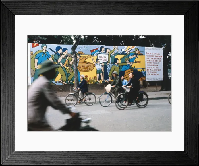 Framed Print : Riding Through Hanoi on Bicycles Framed Print : Riding Through Hanoi on Bicycles