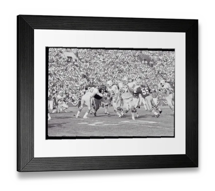 Framed Print : Miami Dolphin Football Action Play Framed Print : Miami Dolphin Football Action Play