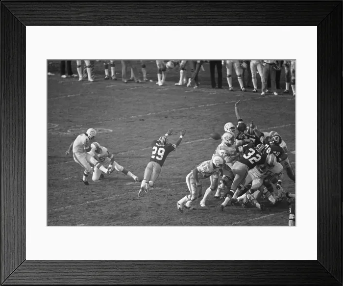 Framed Print : Redskins and Dolphins in Superbowl VII Framed Print : Redskins and Dolphins in Superbowl VII