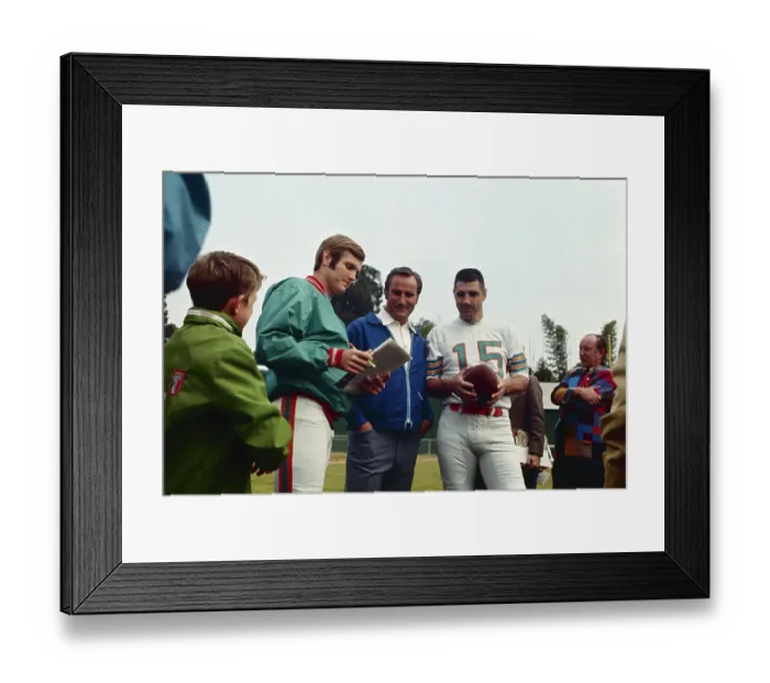 Framed Print : Don Shula, Bob Griese, Earl Morrail Framed Print : Don Shula, Bob Griese, Earl Morrail