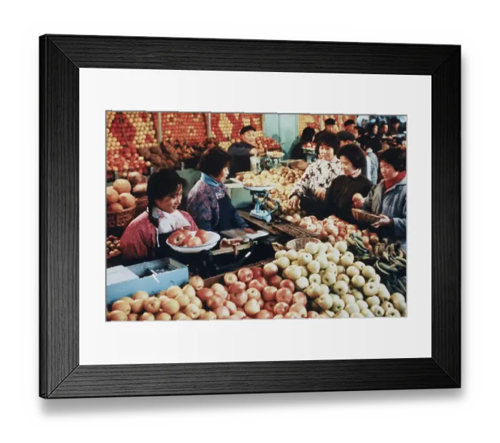 Framed Print : Fruit Shopping In Shanghai Framed Print : Fruit Shopping In Shanghai