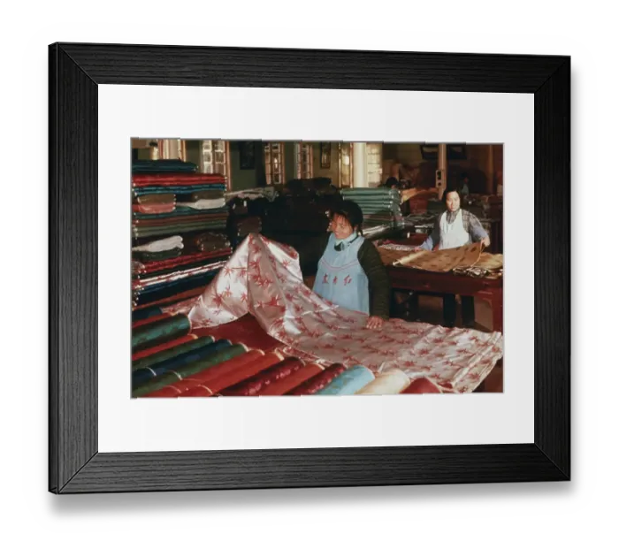 Framed Print : Hangzhou Silk Production Framed Print : Hangzhou Silk Production
