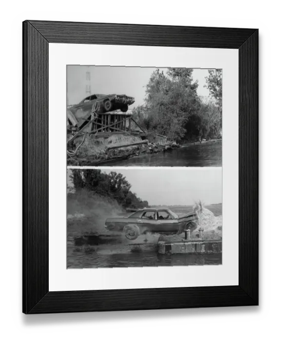 Framed Print : Big Jump in White Lightning Framed Print : Big Jump in White Lightning
