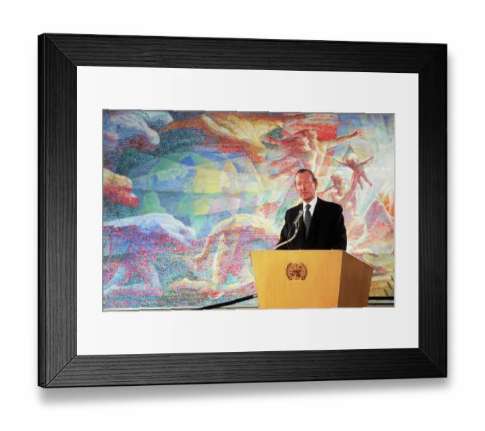 Framed Print : Kurt Waldheim Addressing the United Nations Framed Print : Kurt Waldheim Addressing the United Nations