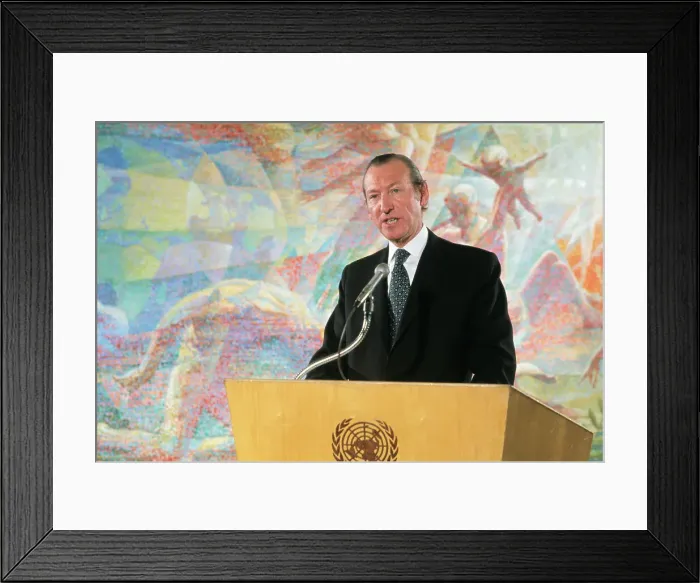 Framed Print : Kurt Waldheim Addressing the United Nations Framed Print : Kurt Waldheim Addressing the United Nations