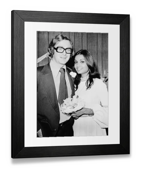 Framed Print : Michael Caine and New Wife Shakira Framed Print : Michael Caine and New Wife Shakira