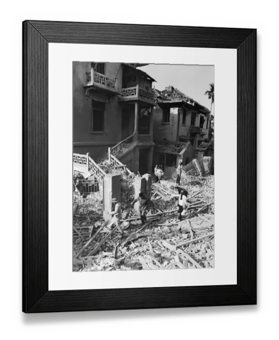 Framed Print : Bombing Ruins In Hanoi Framed Print : Bombing Ruins In Hanoi