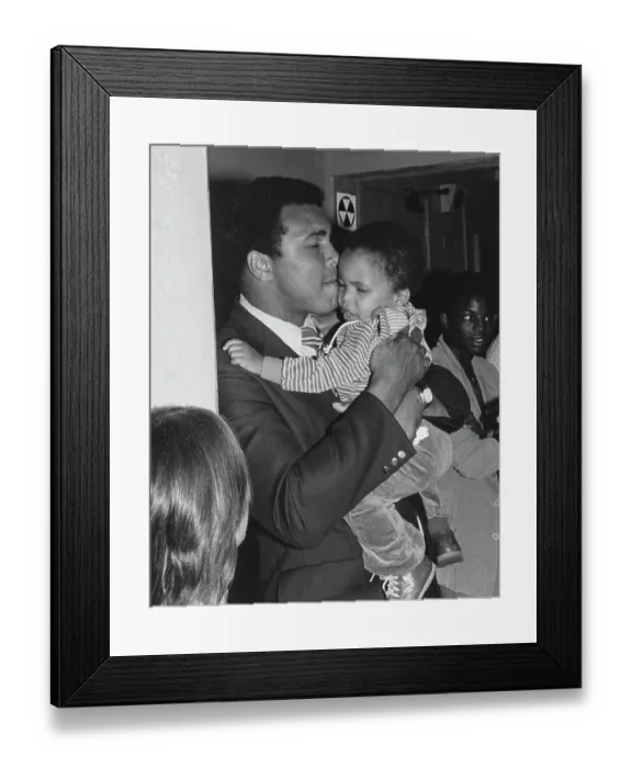 Framed Print : Muhammad Ali And Son Framed Print : Muhammad Ali And Son