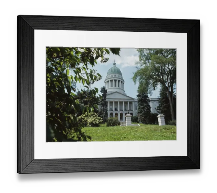Framed Print : Maine State Capitol Building