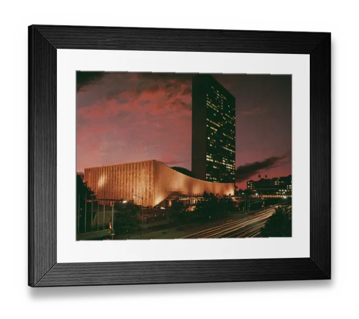 Framed Print : United Nations Building At Night Framed Print : United Nations Building At Night