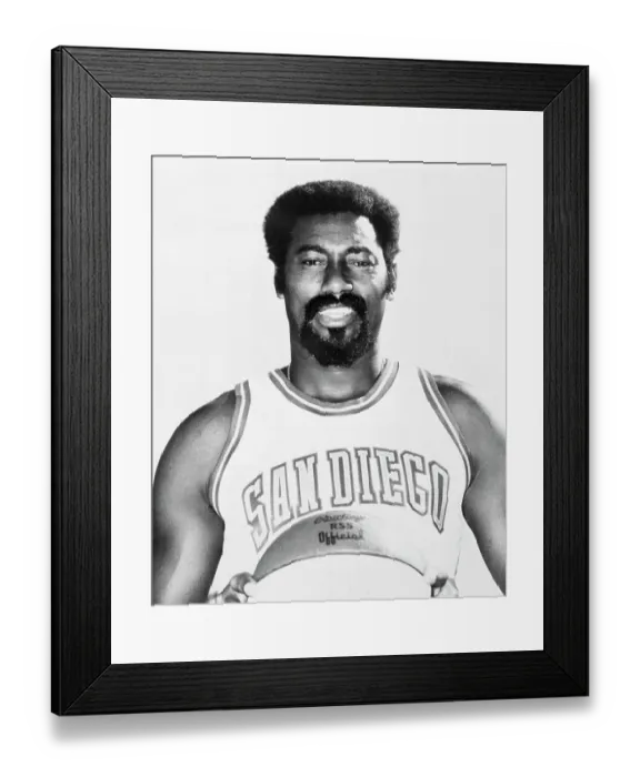 Framed Print : Basketball Legend Wilt Chamberlain Posing with Basketball in Hand Framed Print : Basketball Legend Wilt Chamberlain Posing with Basketball in Hand