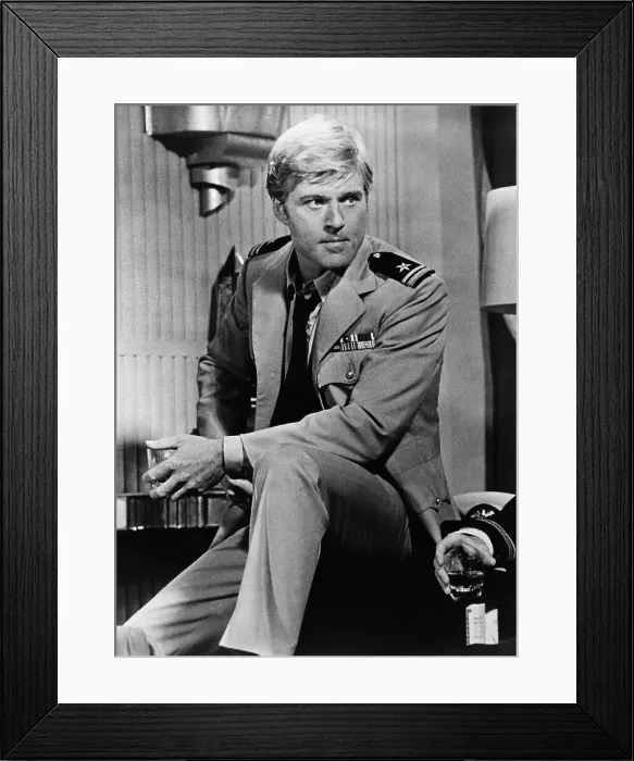 Framed Print : Closeup Of Robert Redford In Uniform Framed Print : Closeup Of Robert Redford In Uniform