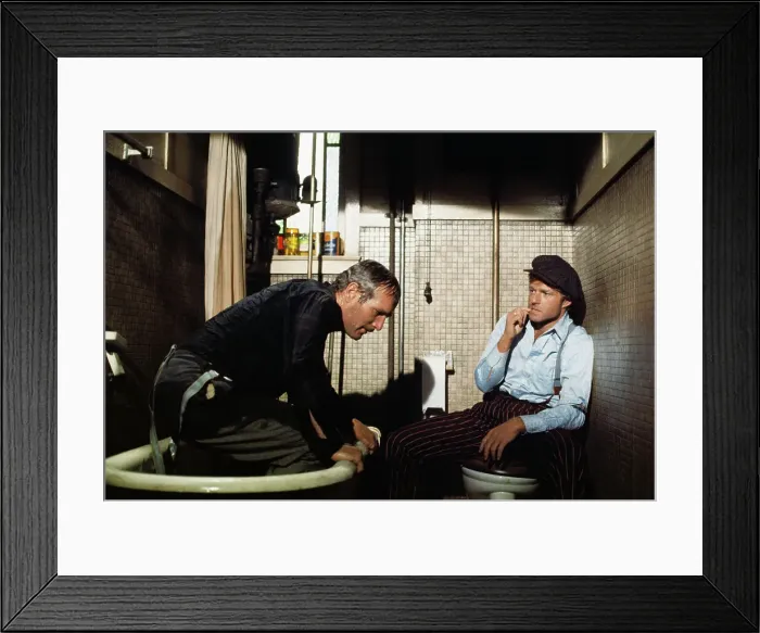 Framed Print : Portrait of Paul Newman and Robert Redford Framed Print : Portrait of Paul Newman and Robert Redford