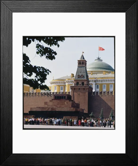 Framed Print : Crowds Outside Lenin Tomb Site Framed Print : Crowds Outside Lenin Tomb Site