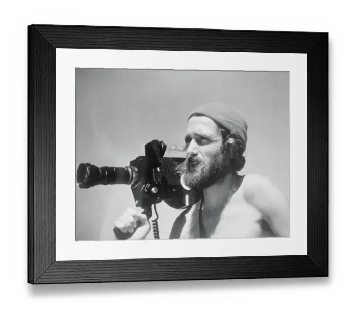 Framed Print : Photographer Philippe Cousteau Framed Print : Photographer Philippe Cousteau
