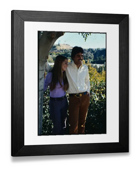 Framed Print : Mark Spitz with Fiancee Susan Weiner Framed Print : Mark Spitz with Fiancee Susan Weiner