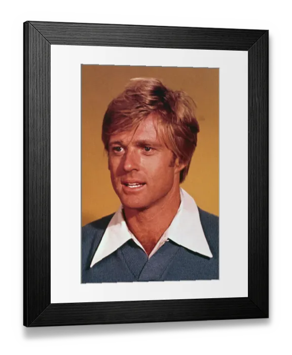 Framed Print : Portrait of Robert Redford Framed Print : Portrait of Robert Redford