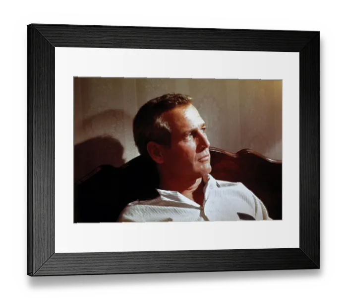 Framed Print : Portrait of Paul Newman Framed Print : Portrait of Paul Newman