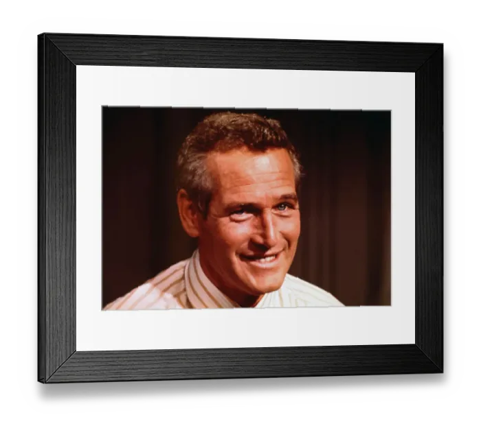 Framed Print : Portrait of Paul Newman Framed Print : Portrait of Paul Newman