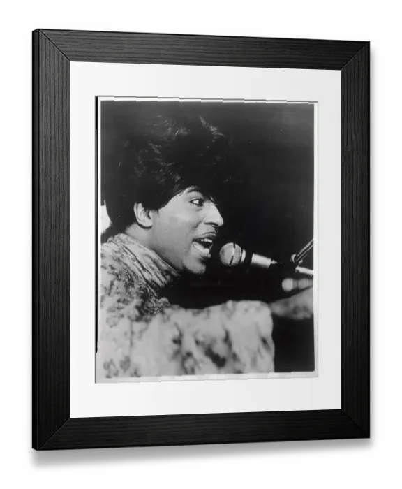 Framed Print : Rock n Roll Legend Little Richard Singing Framed Print : Rock n Roll Legend Little Richard Singing